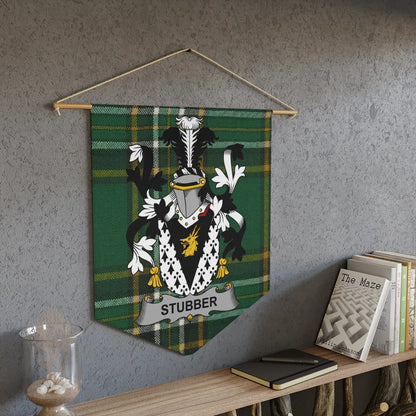 Stubber Family Crest Plaid Background Tapestry product type