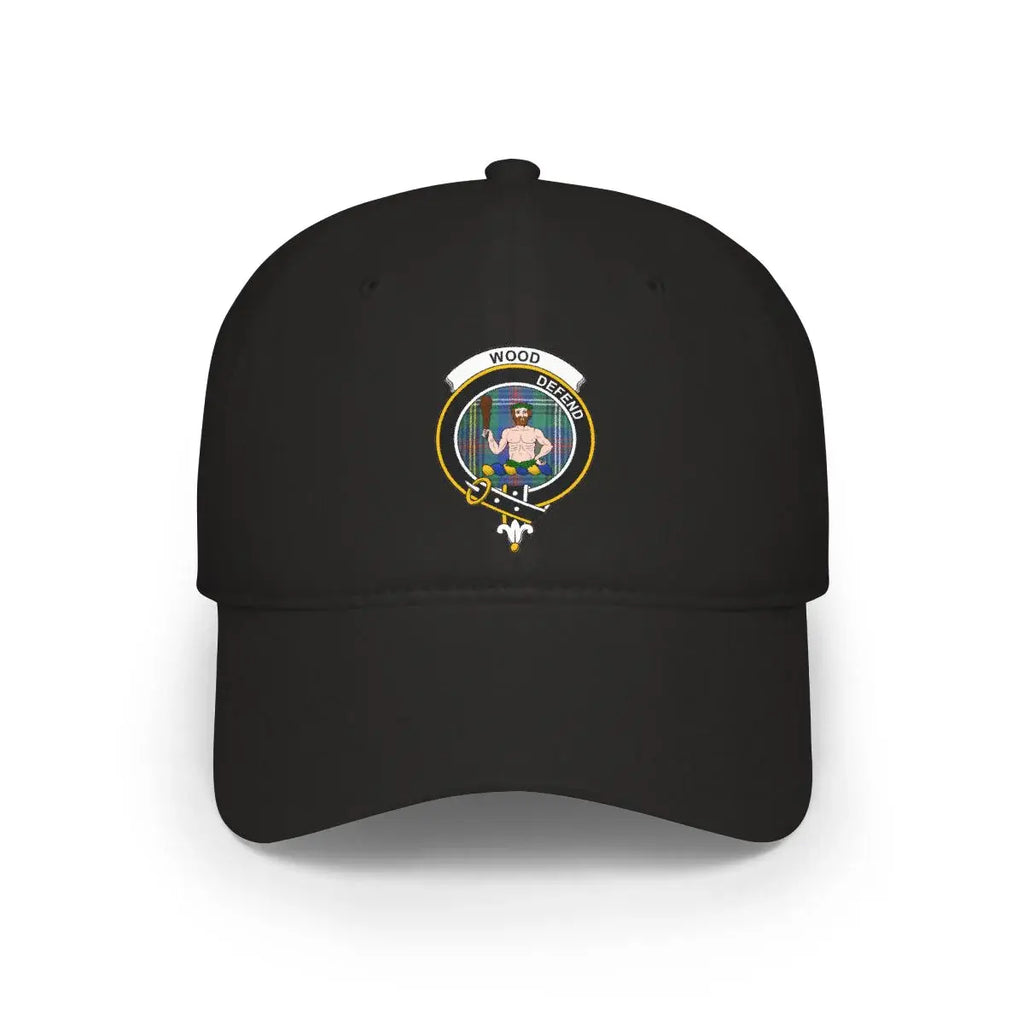 Wood Defend Embroidered Black Baseball Cap