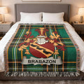 Brabazon Family Crest Tartan Plaid Blanket Throw product type