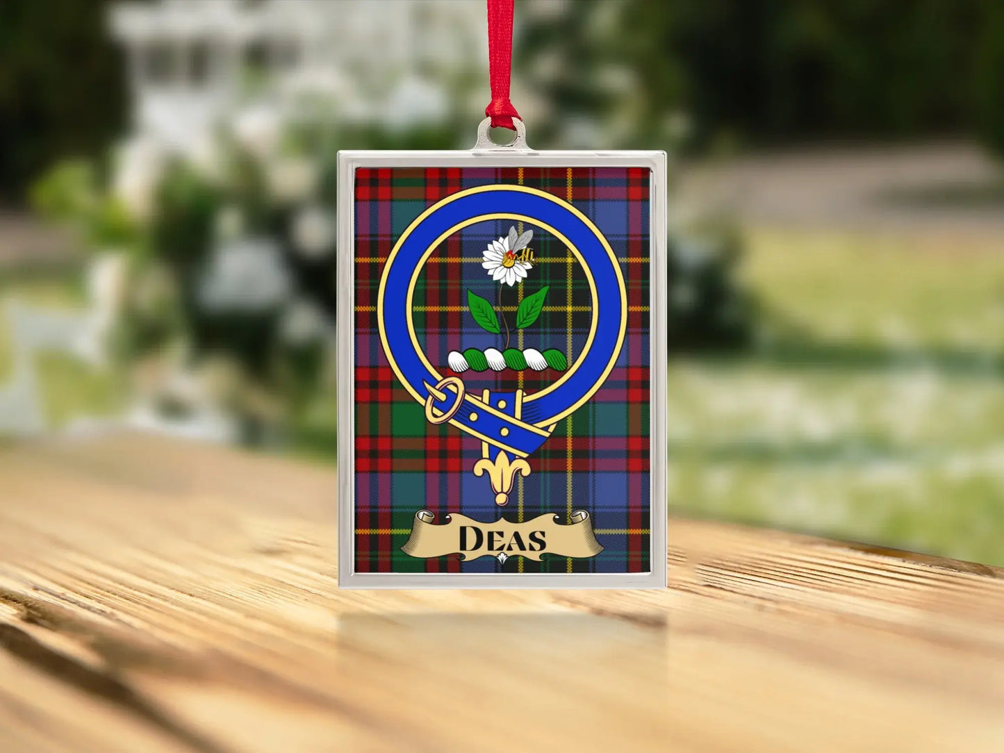 Scottish Clan Crest Tartan Pattern Ornament product