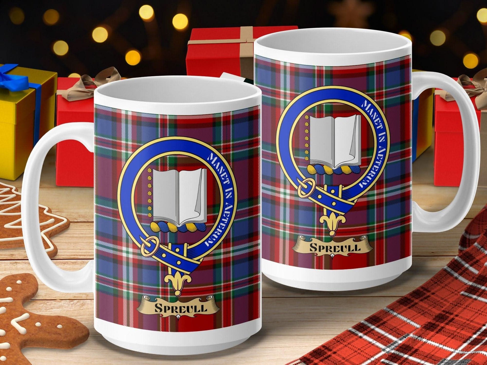 Scottish Clan Crest Tartan Mug Festive Holiday Gift product