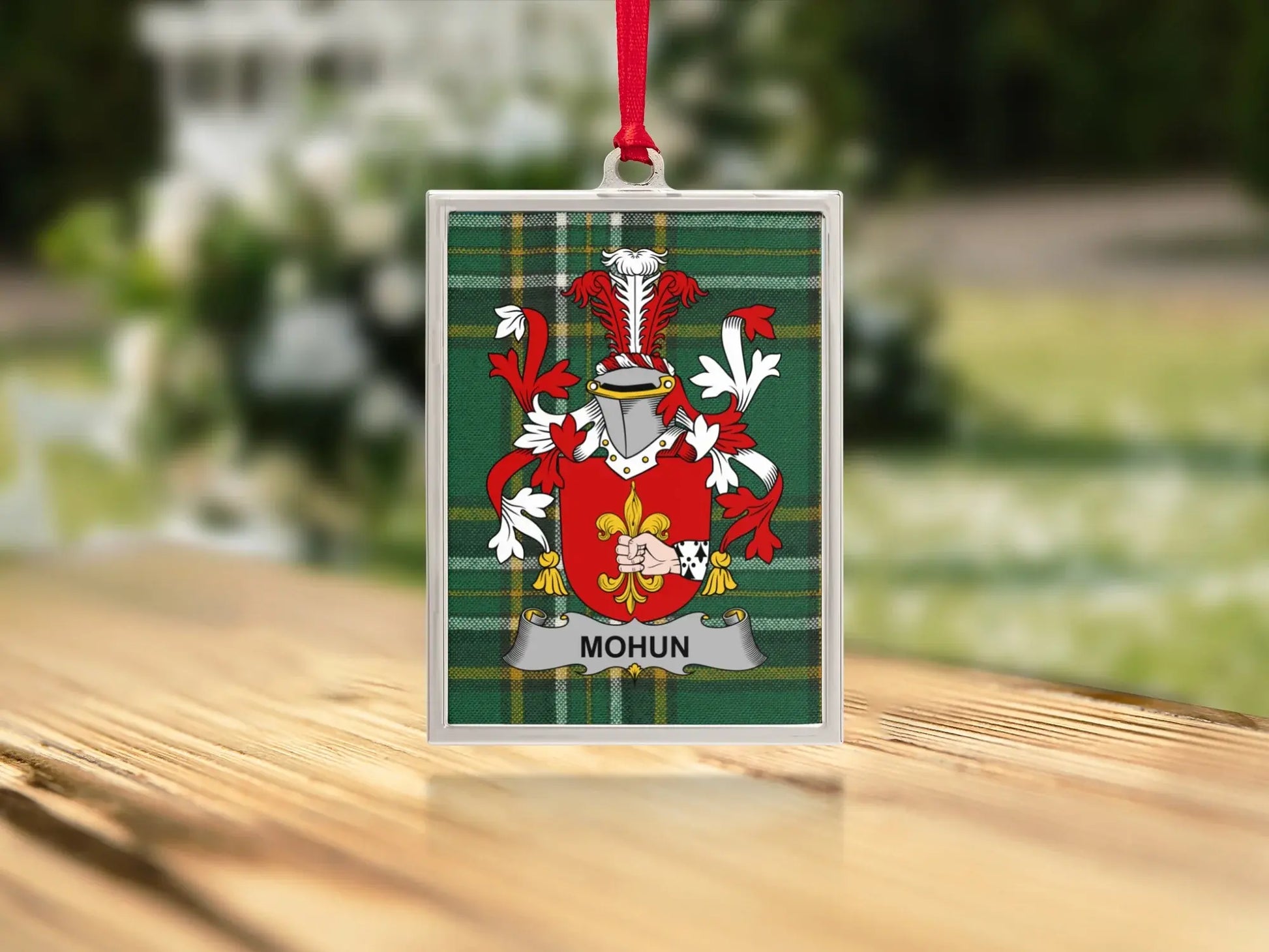 Mohun Family Coat of Arms Plaid Printed Product