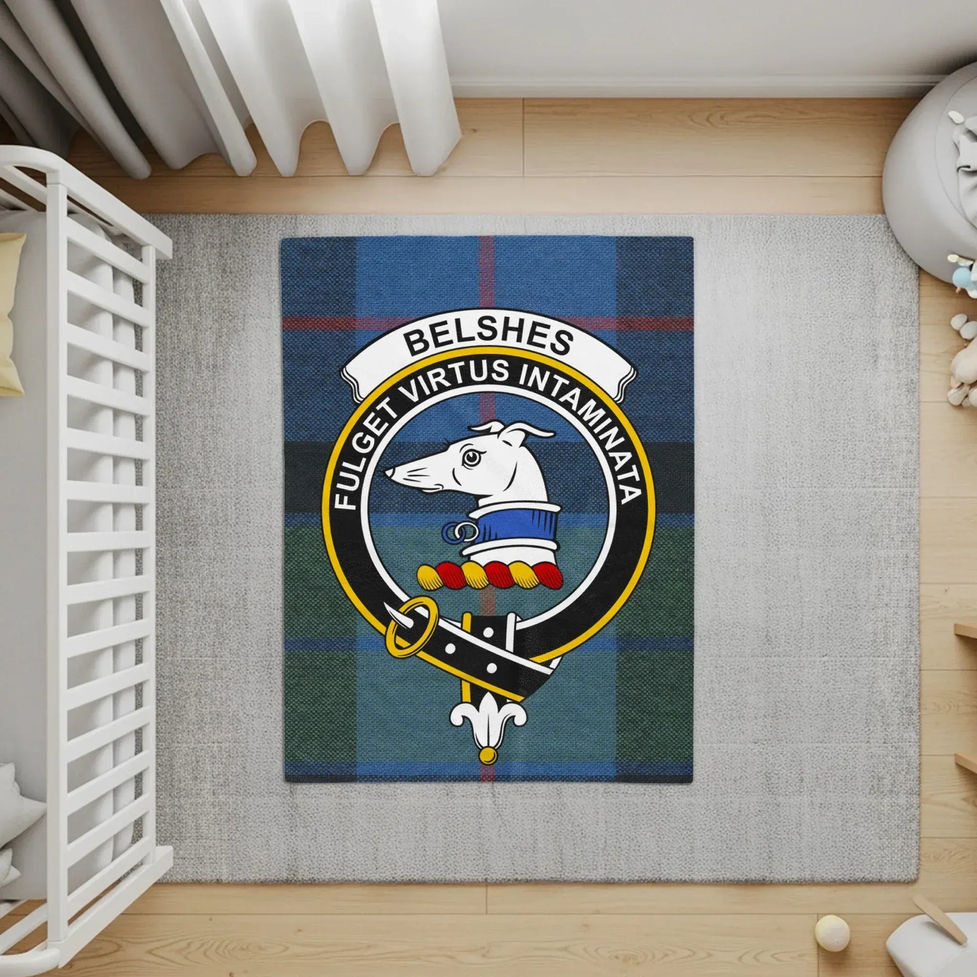 Clan Belshe Emblem Design Scottish Theme Rug product
