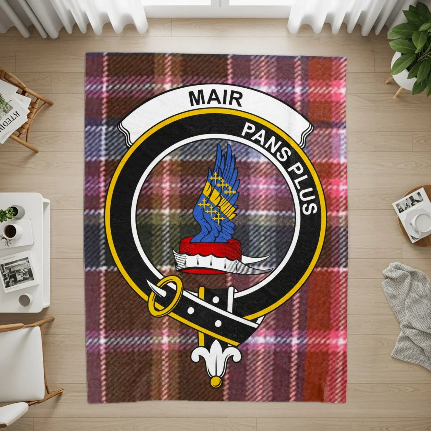 Mair Pans Plus Plaid Decorative Living Room Rug product