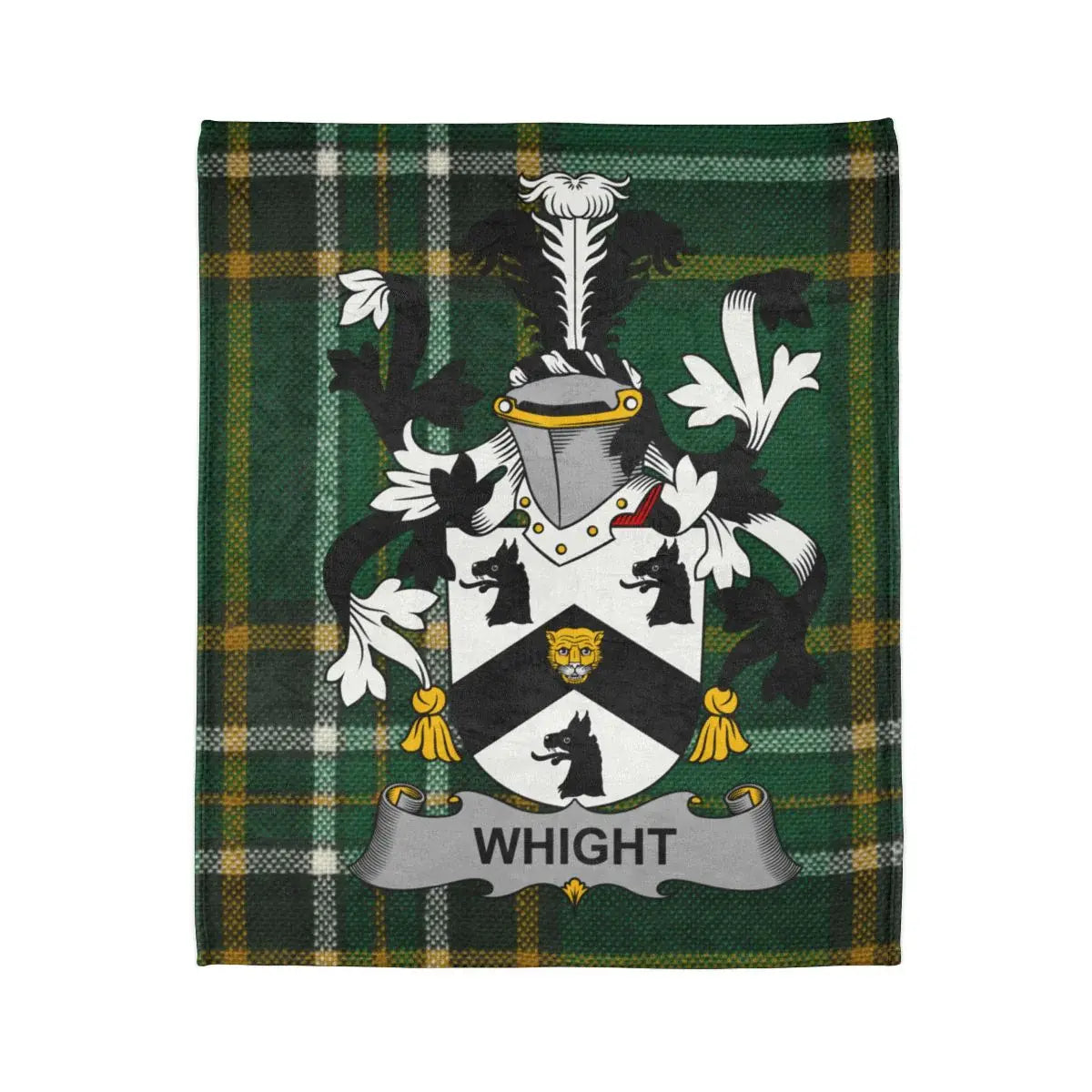 Whight Family Crest Plaid Background Blanket product