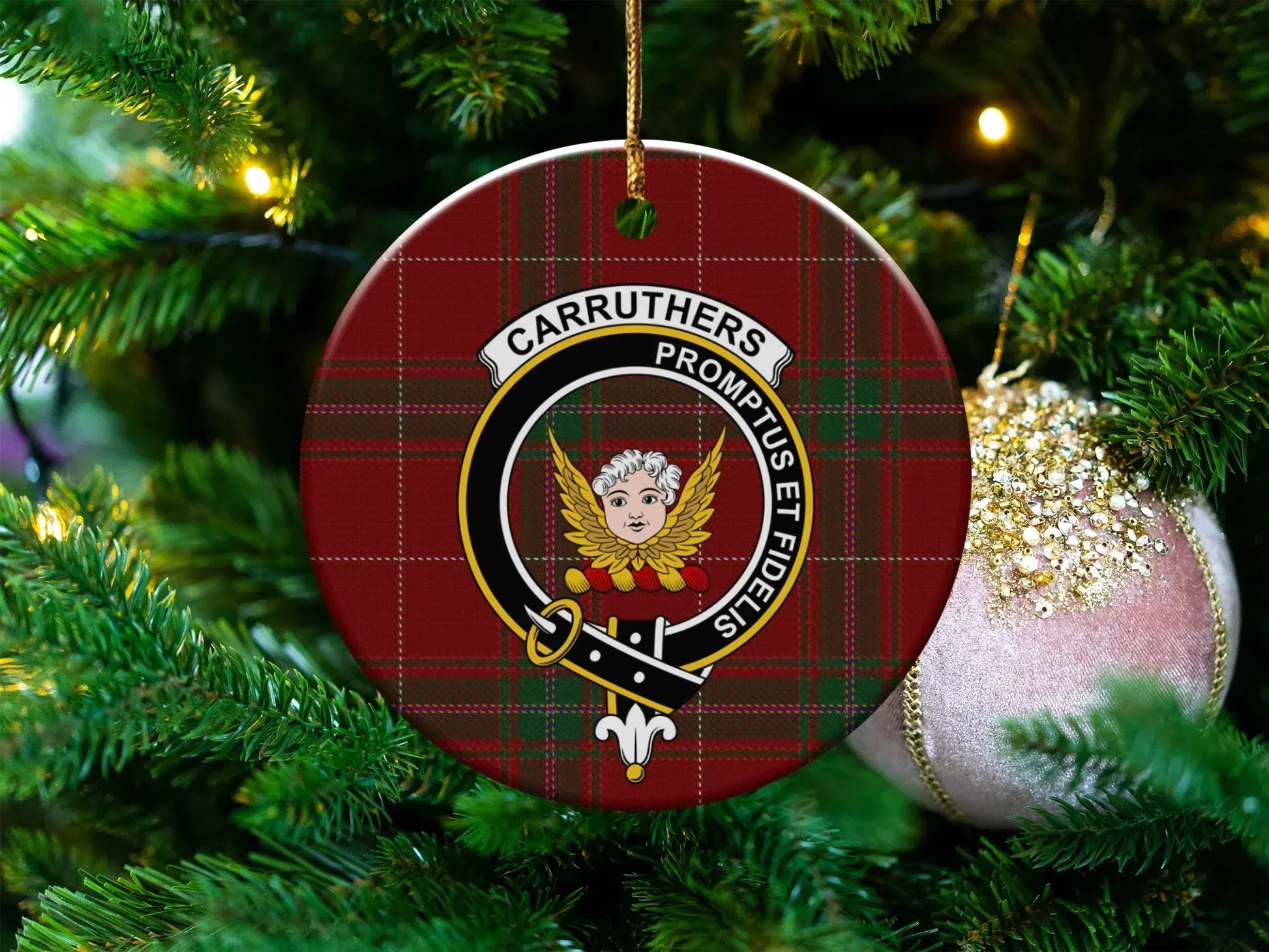 Carruthers Promptus Et Fidelis Christmas Ornament product type