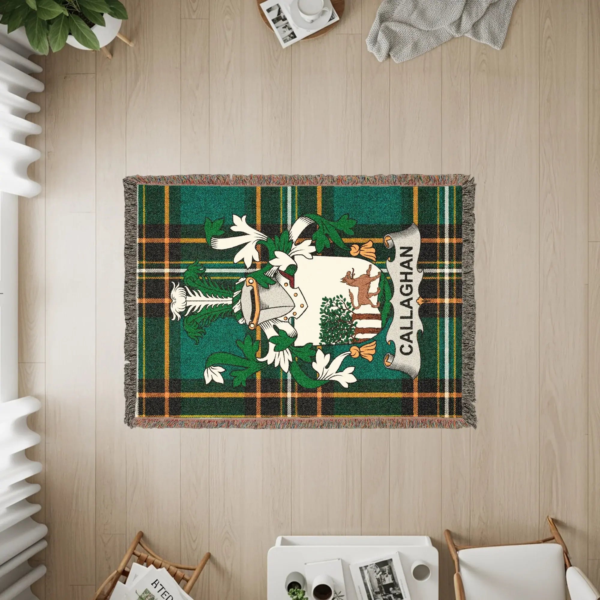 Callaghan Clan Crest Tartan Woven Throw product type