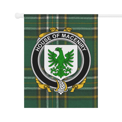 House of MacEniry Crest Plaid Banner Decorative Flag