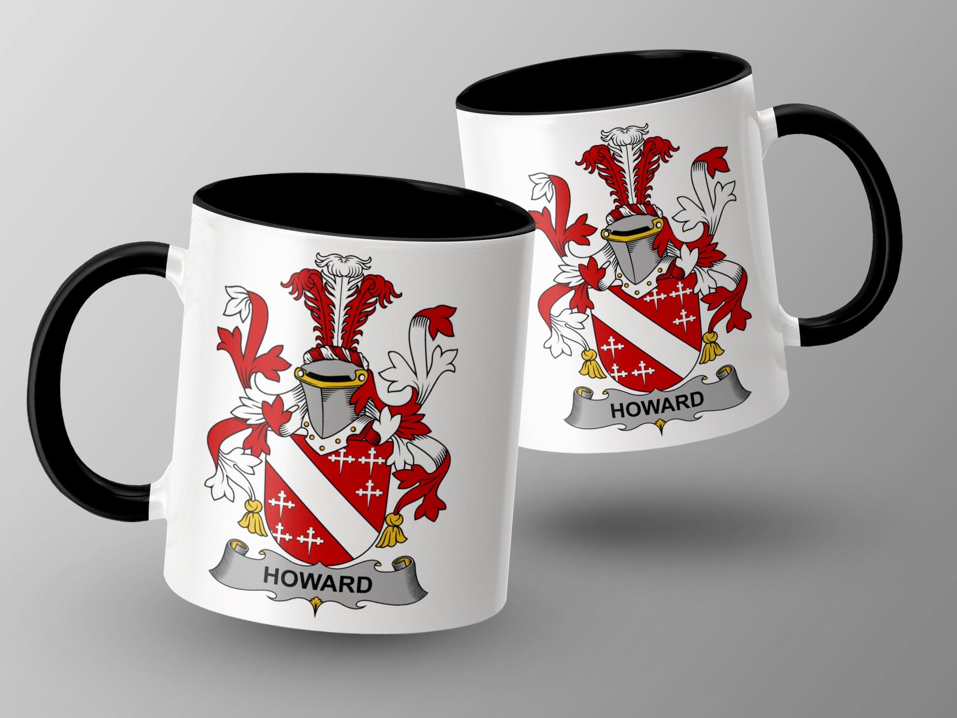 Howard Coat of Arms Irish Surname Family Crest Mug - Living Stone Gifts