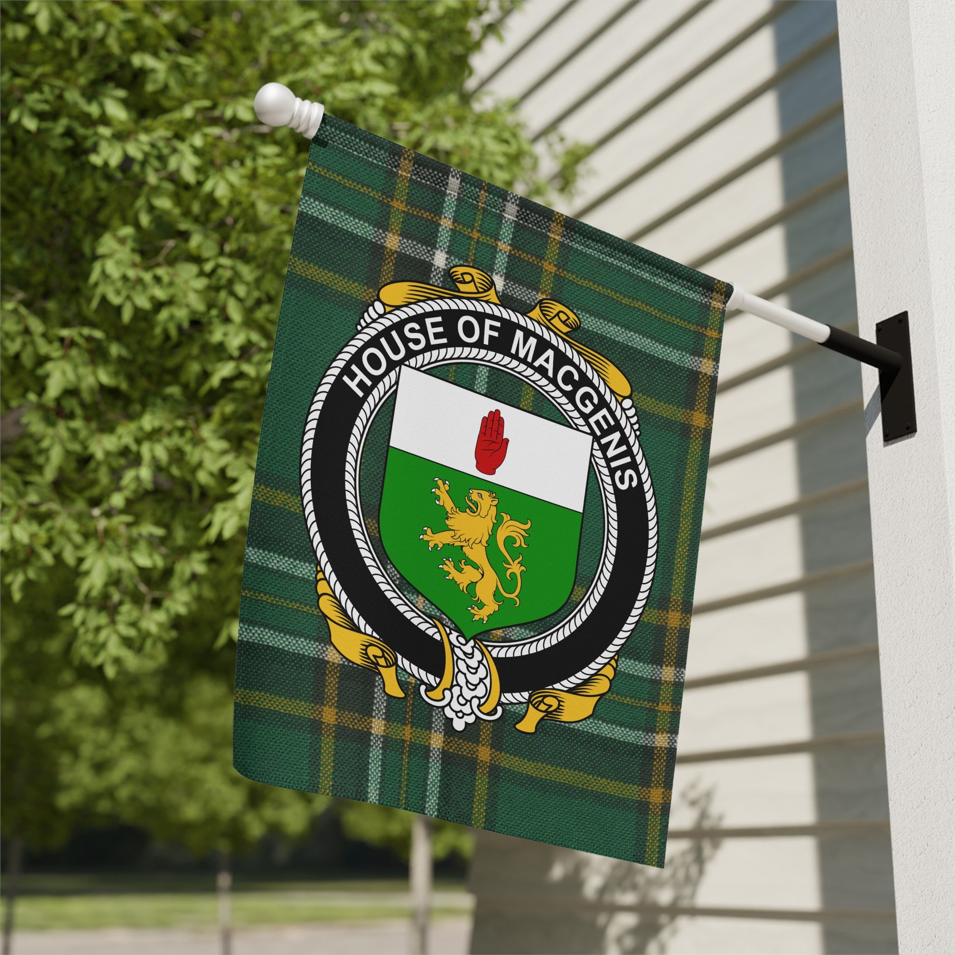 House of MacGinnis Plaid Flag House Decor