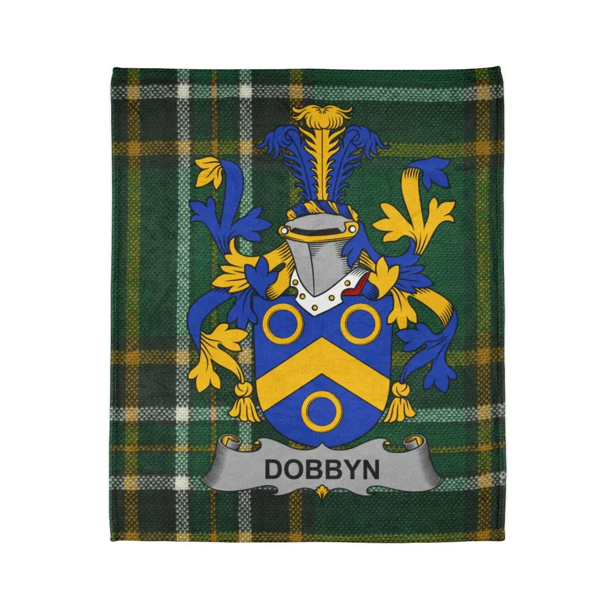 Dobbyn Family Crest Plaid Design Blanket product
