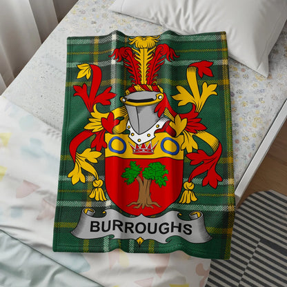 Burroughs family crest and coat of arms product type