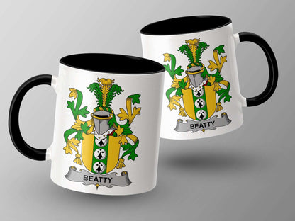 Beatty Family Heritage Irish Crest Coffee Mug - Living Stone Gifts