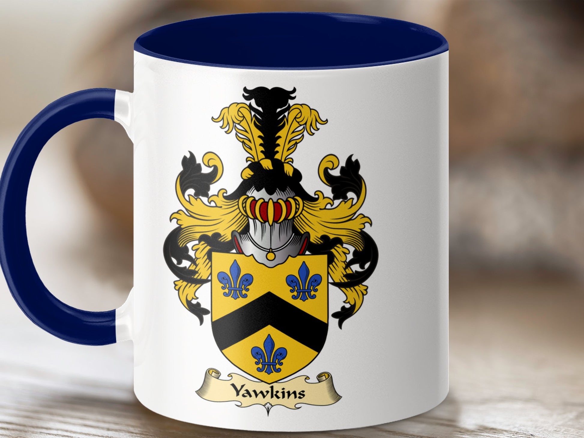 Clan Yawkins Scottish Coat of Arms Mug - Living Stone Gifts