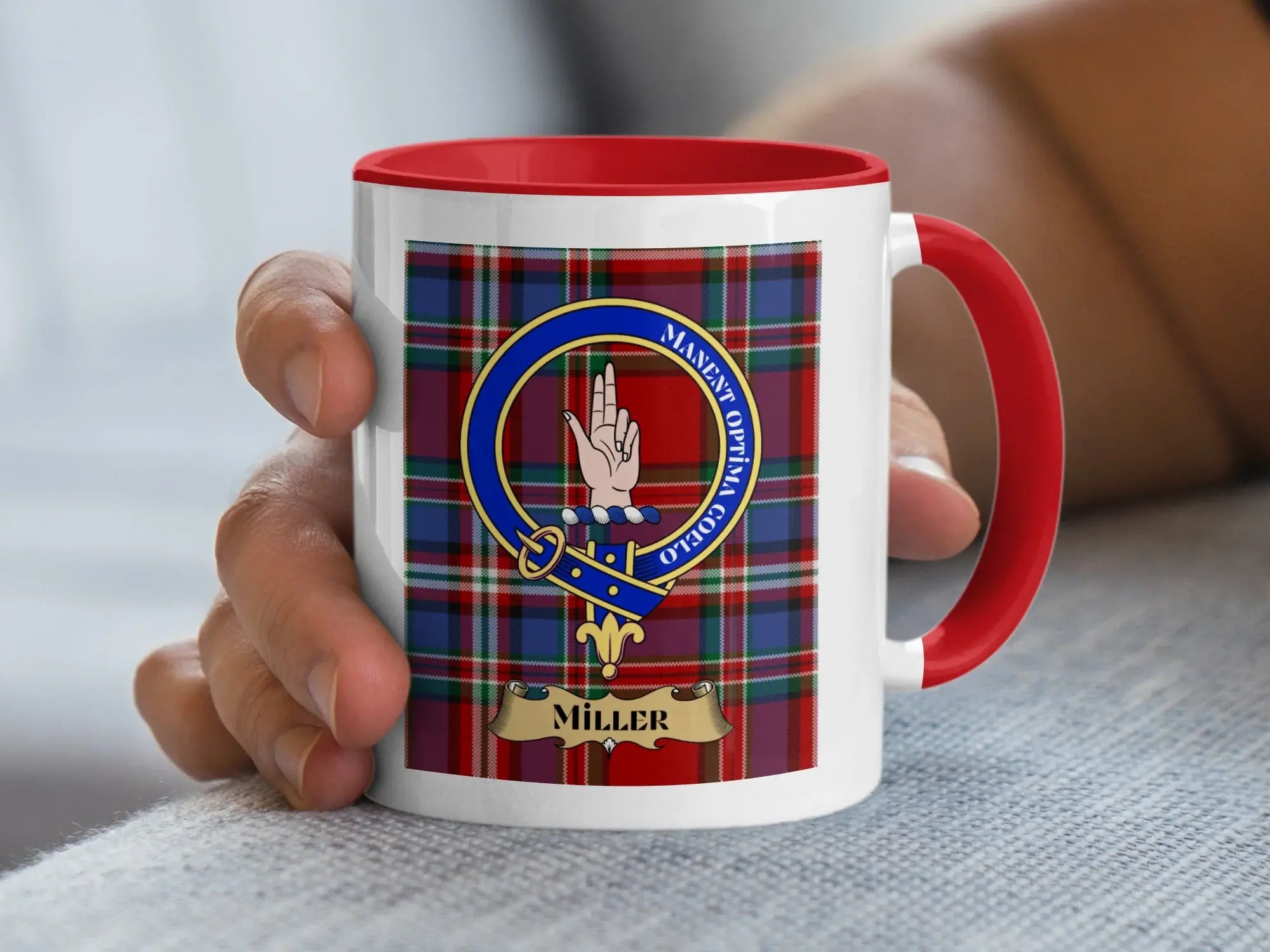 Miller family crest ceramic mug for everyday coffee and tea