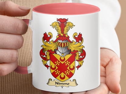 Scottish Clan Surname Nimmo Coat of Arms Mug - Living Stone Gifts