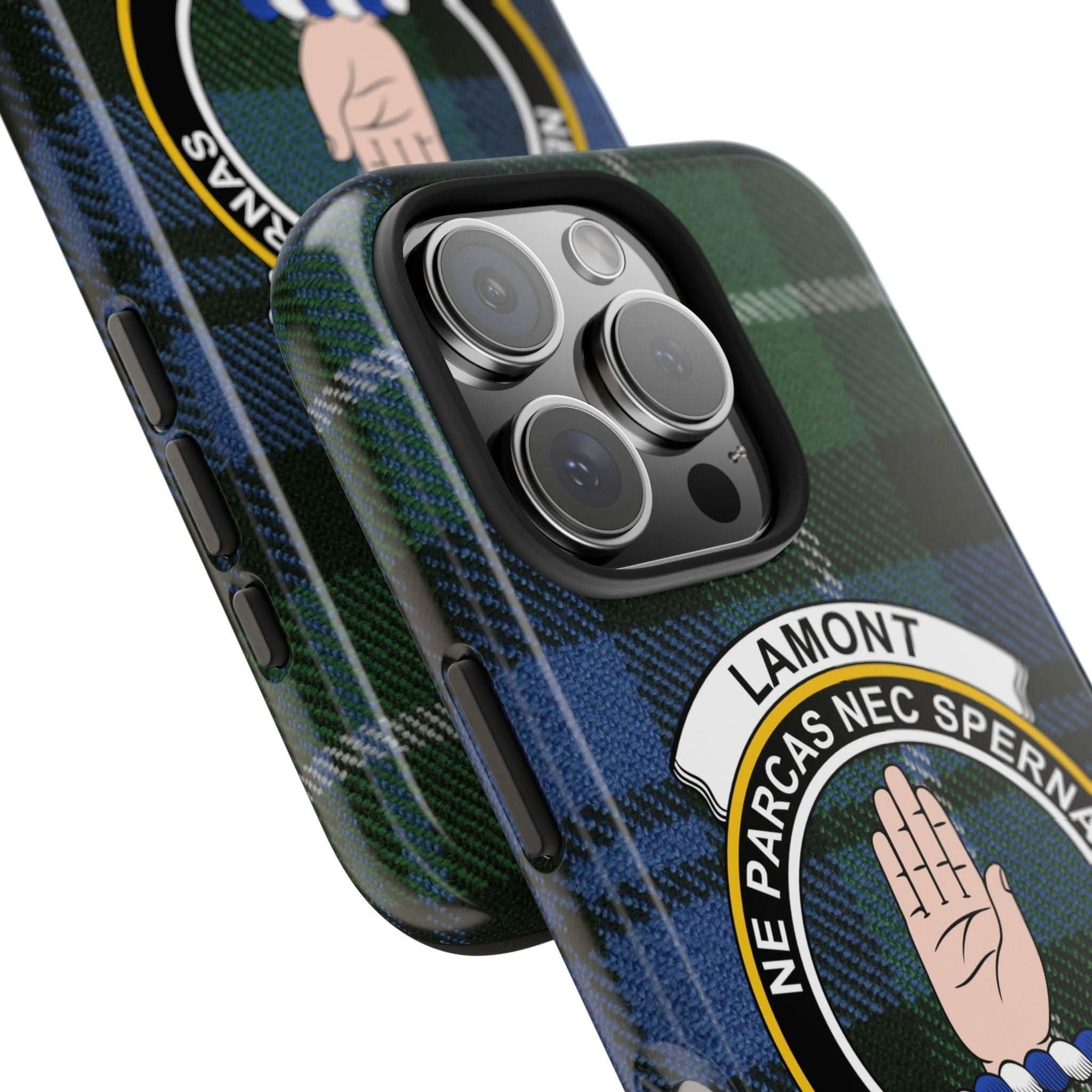 Lamont Clan Scottish Tartan Pattern Cell Phone Case - Celtic Ancestry Gifts
