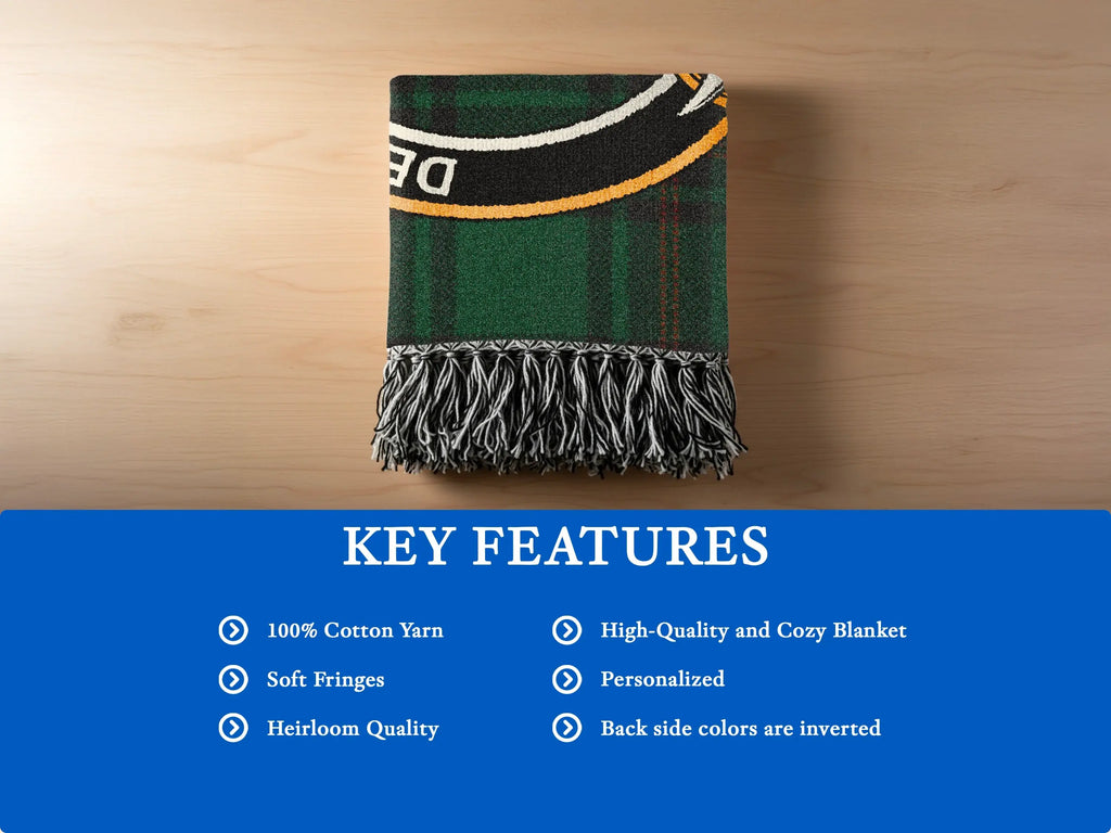 Personalized High-Quality Cozy Blanket with Soft Fringes