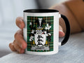 Lovett Irish family crest black accent mug