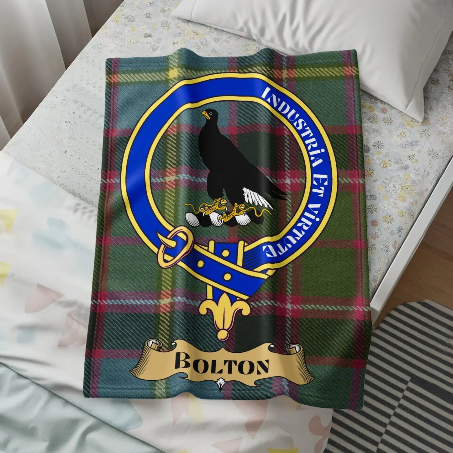 Industria Et Virtute Bolton Crest Blanket product