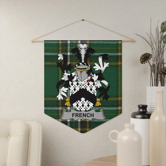 Regal French Family Crest Tartan Wall Hanging product type