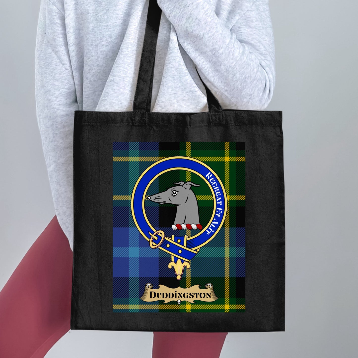 Duddingston clan scottish tartan tote bag - Living Stone Gifts