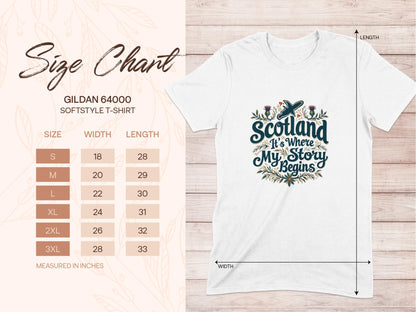 Scotland It's Where My Story Begins T-Shirt - Living Stone Gifts