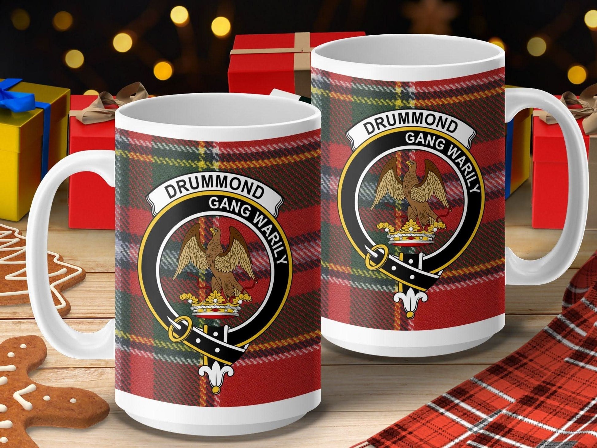 Drummond Gang Warily Tartan Clan Crest Mug product type