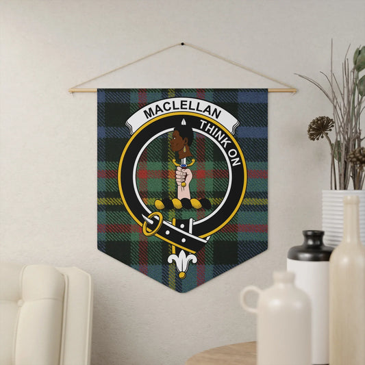 Maclellan Tartan Clan Crest Wall Hanging product type