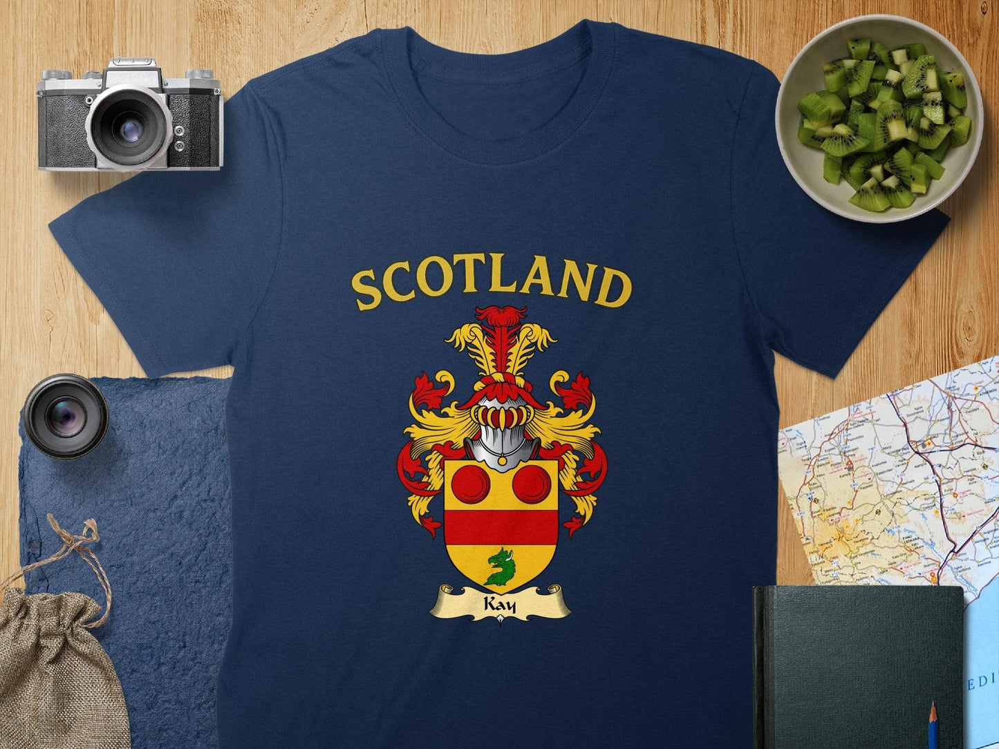 Scotland Coat of Arms Kan Family Crest T-Shirt product