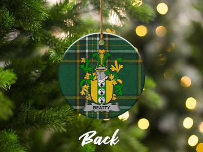 Custom Family Crest Christmas Ornament product