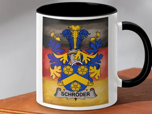 Personalized Schröder Family Crest Coffee Mug product type