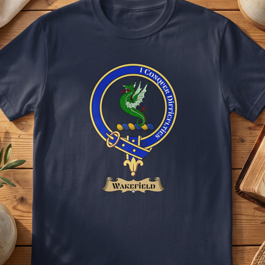 Wakefield Scottish clan crest T-shirt in Navy