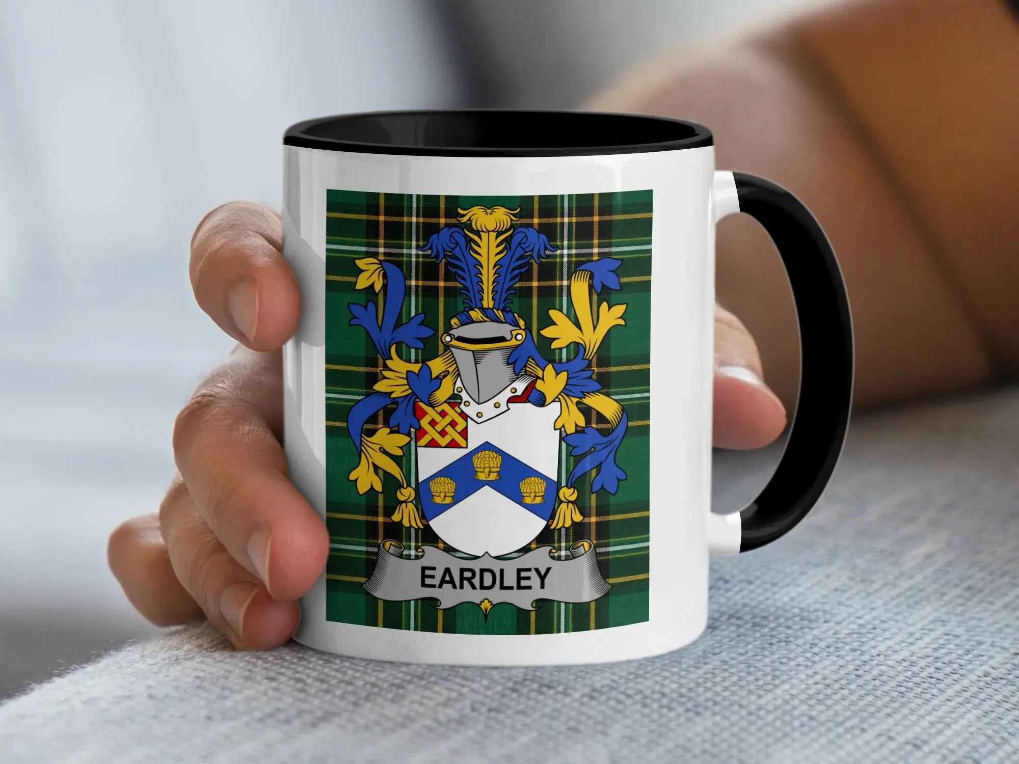 Eardley Irish National Tartan ceramic accent mug