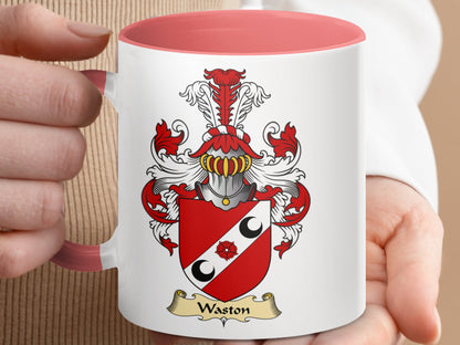 Clan Waston Scottish Coat of Arms Mug - Living Stone Gifts