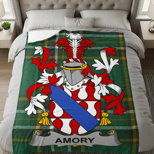 Amory Family Crest Blanket Bedding Decor product type