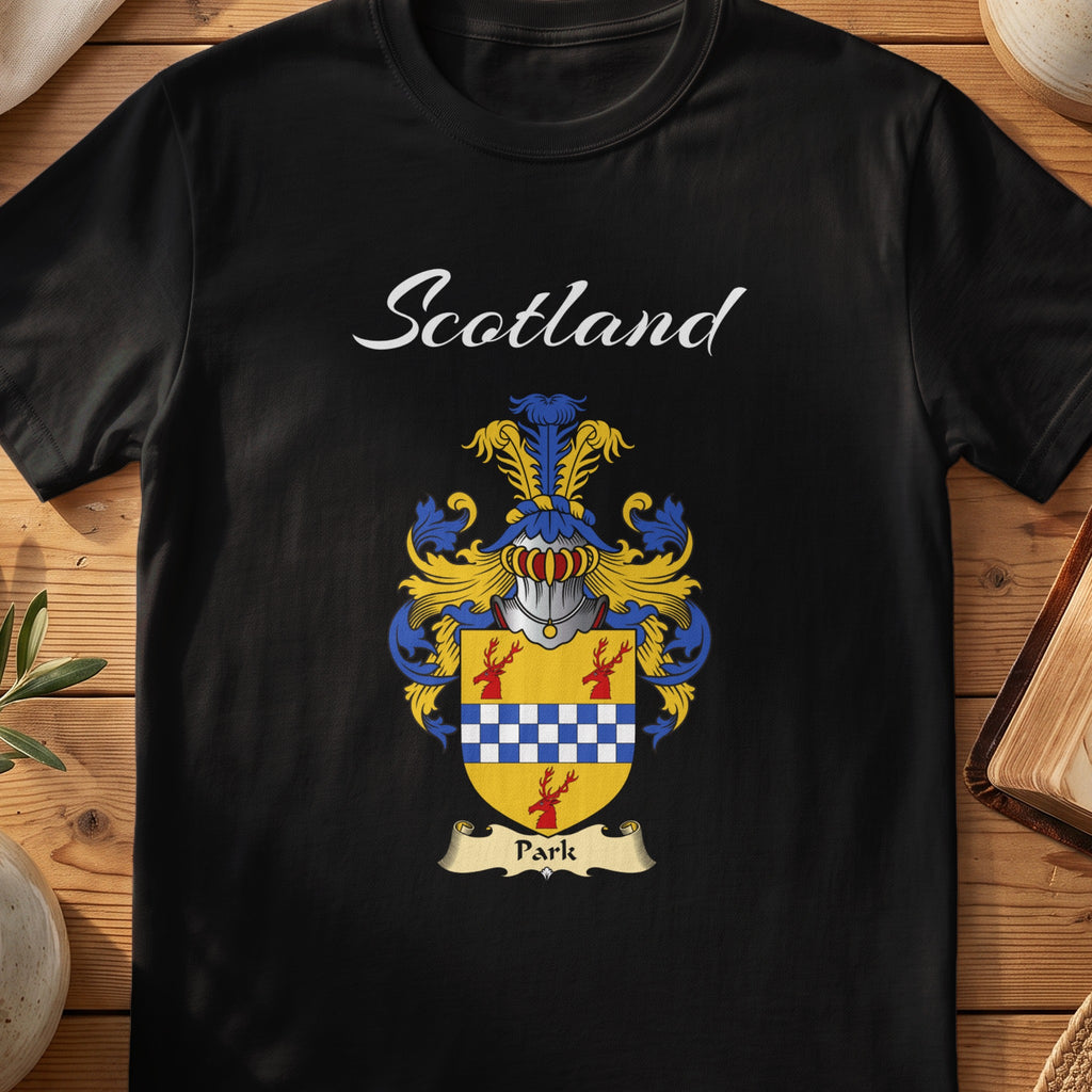 Park Scottish family shield T-shirt in Black