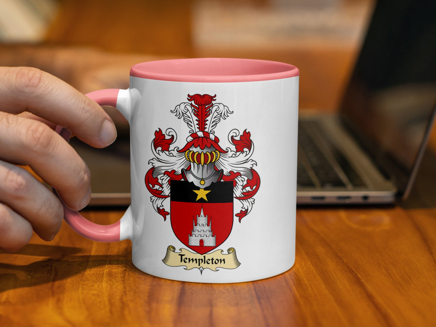 Clan Templeton Scottish Coat of Arms Mug - Living Stone Gifts