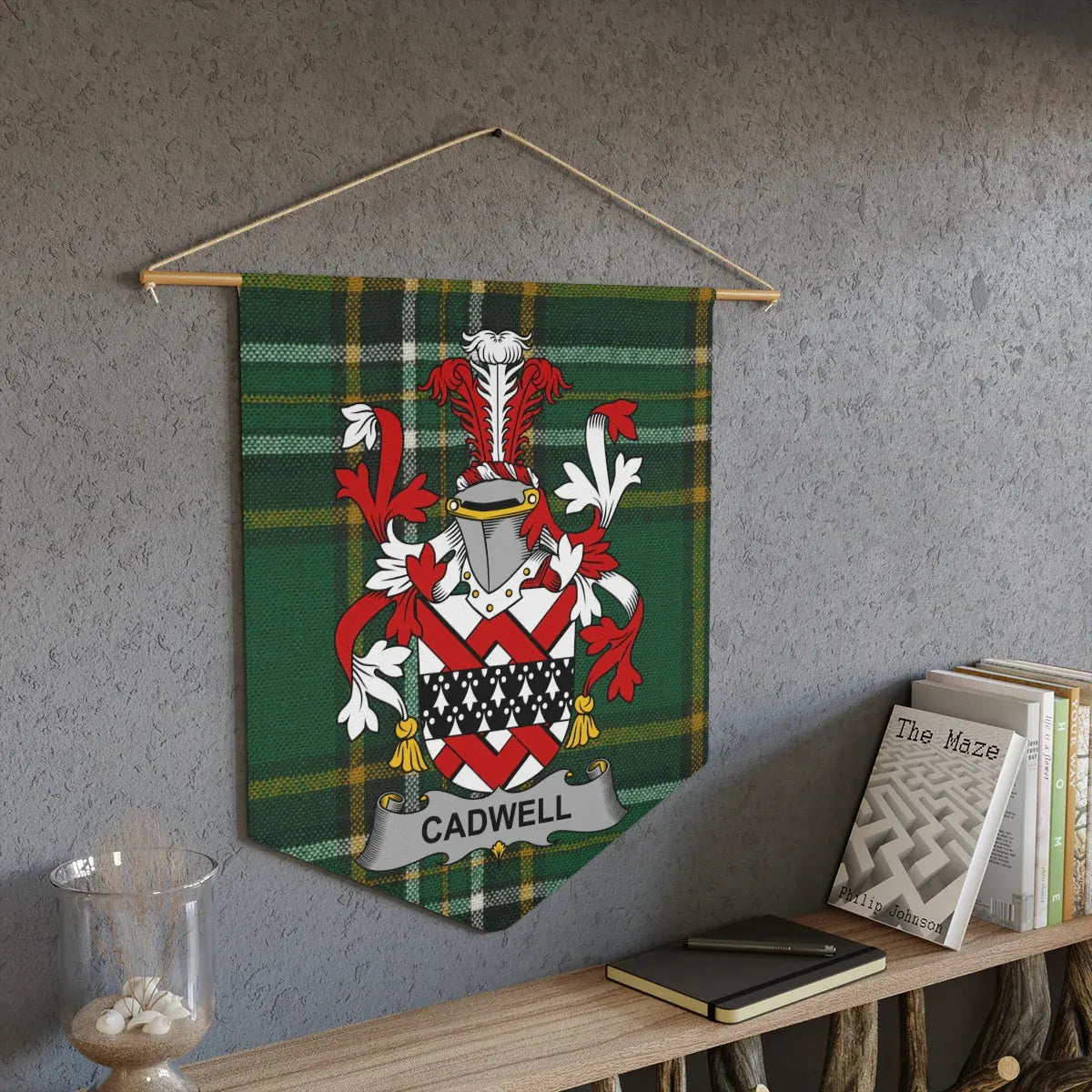 Cadwell Coat of Arms Family Crest Wall Hanging product