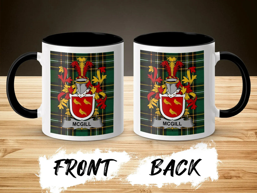 McGill Irish National Tartan ceramic accent mug
