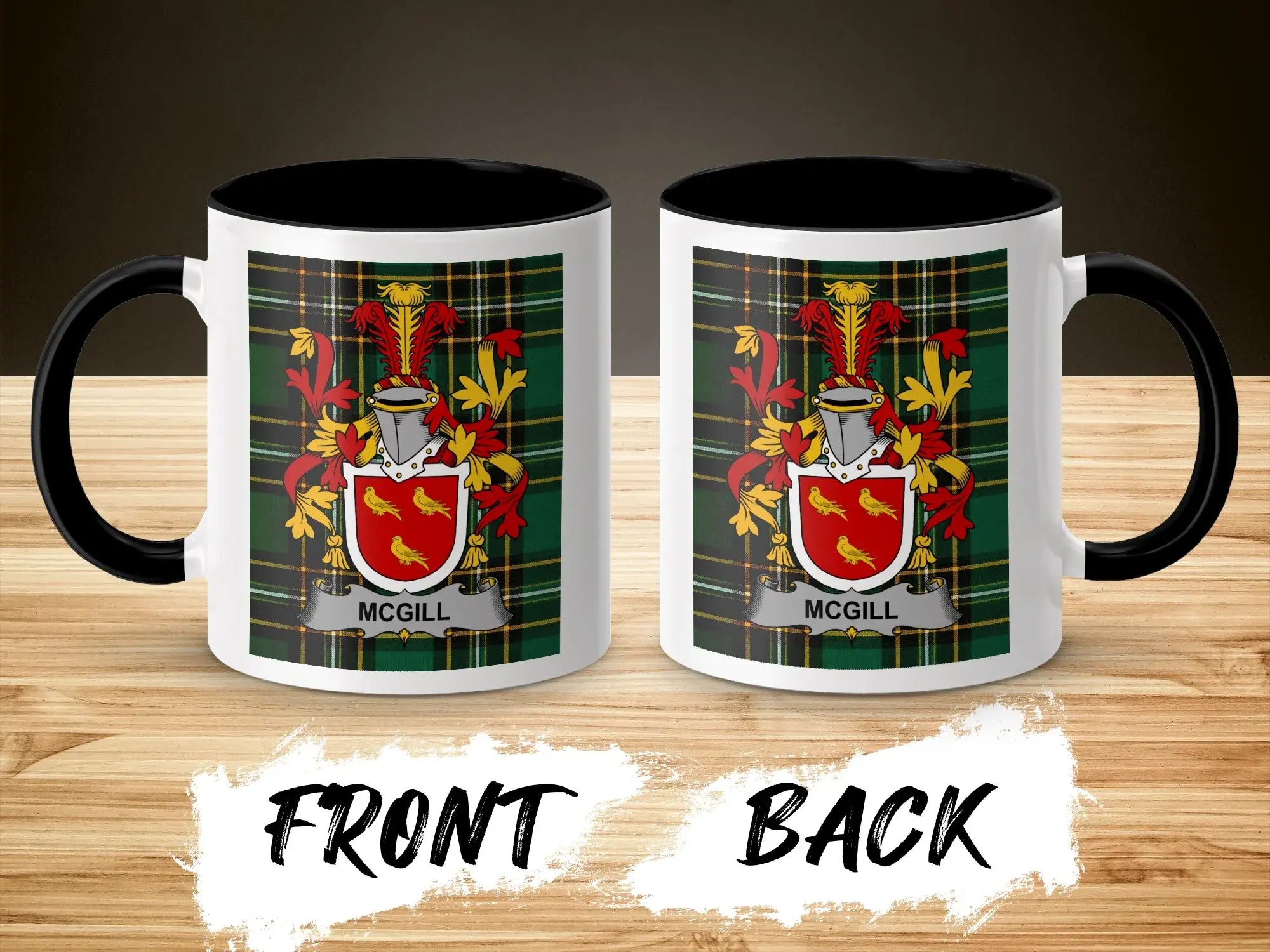 McGill Irish National Tartan ceramic accent mug