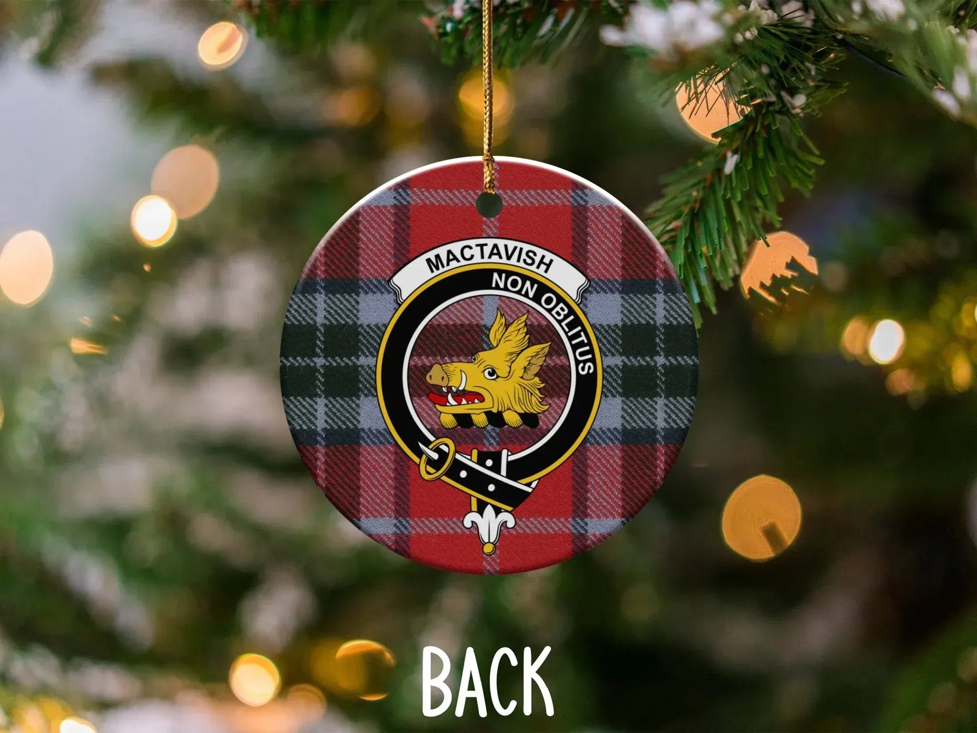 Scottish Mactavish Non Oblitus Ornament product type