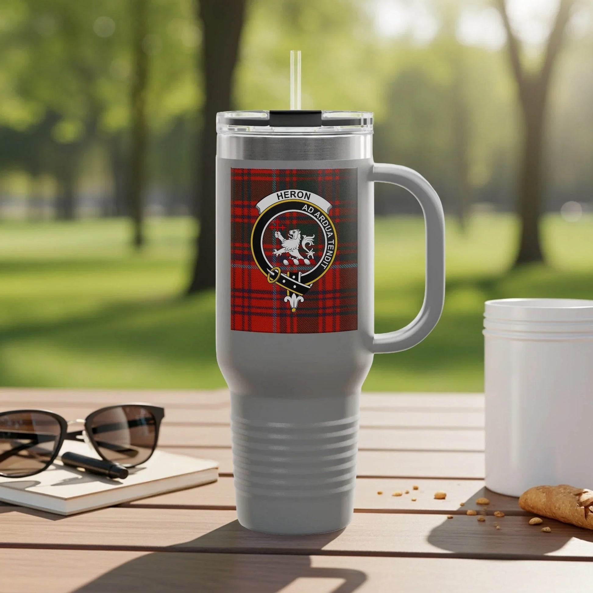 Eye-Catching Heron Academy Tartan Travel Mug product