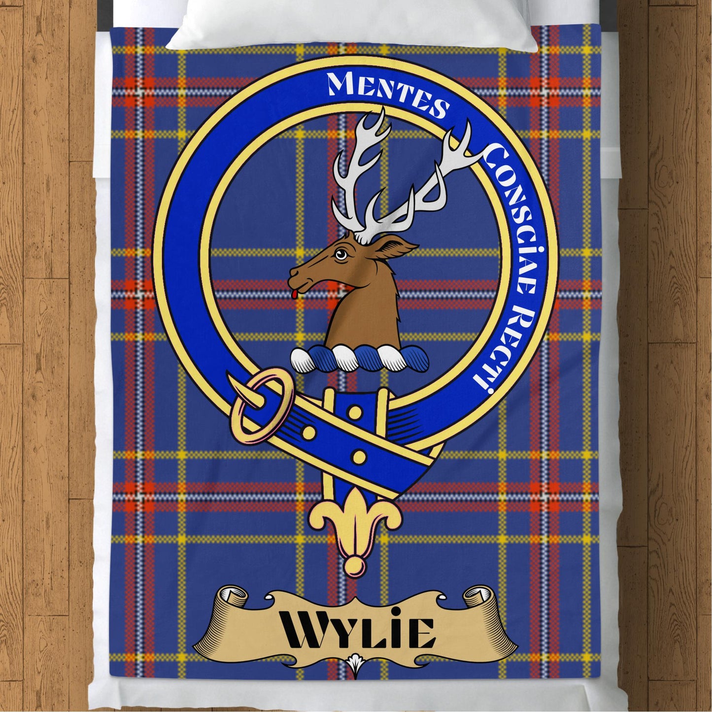 Scottish Clan Wylie Tartan Throw Blanket - Living Stone Gifts