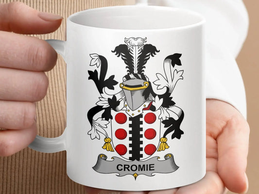 Cromie Surname Irish Family Crest Mug - Celtic Ancestry Gifts