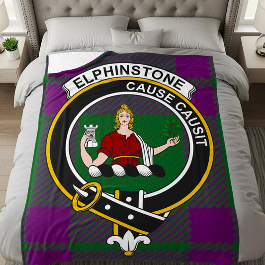 Elphinstone Cause Causit Family Crest Blanket product