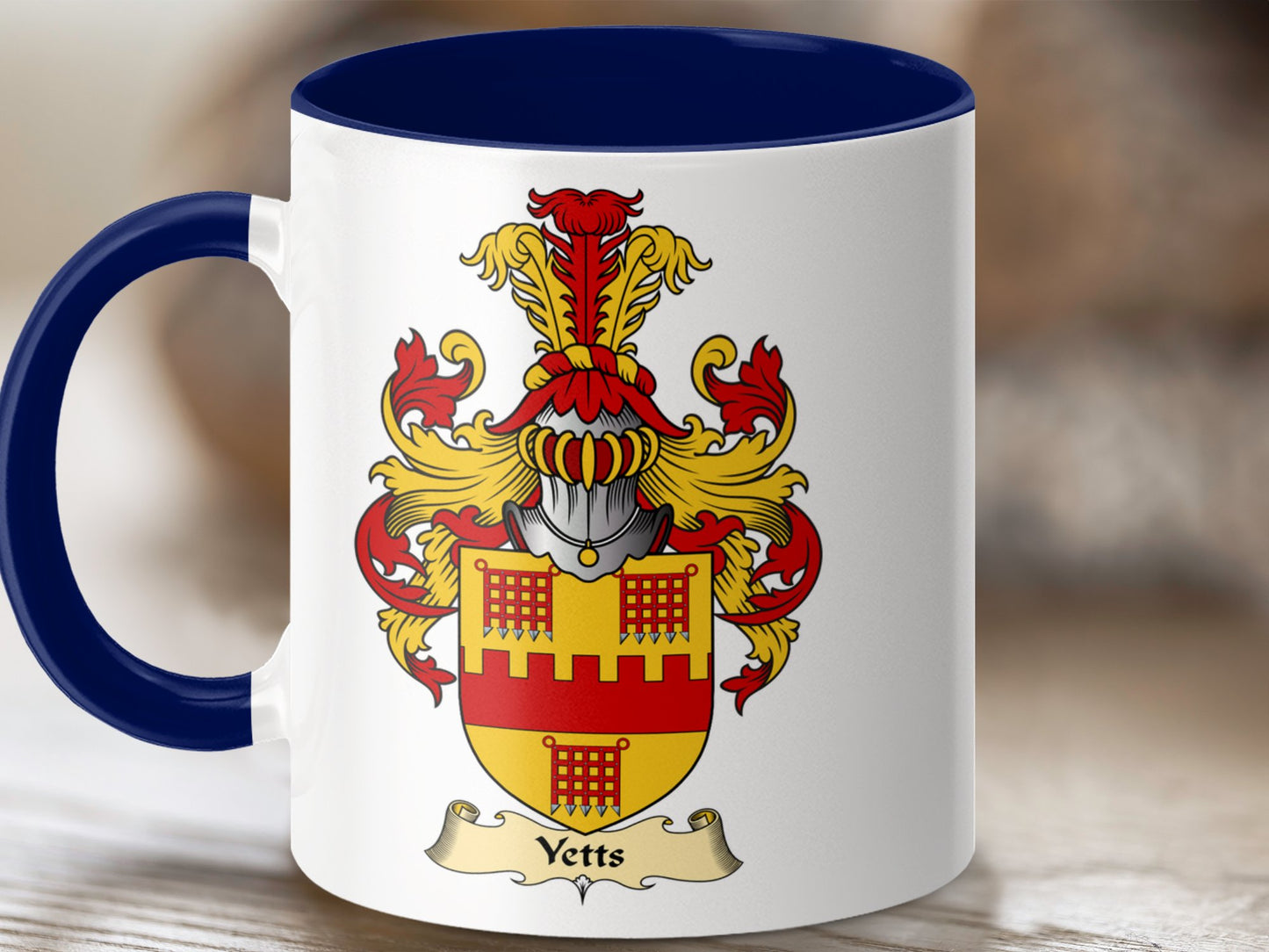 Yetts Family Scottish Coat of Arms Mug - Living Stone Gifts