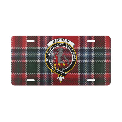Clan MacBain Scottish Tartan Car License Plate product