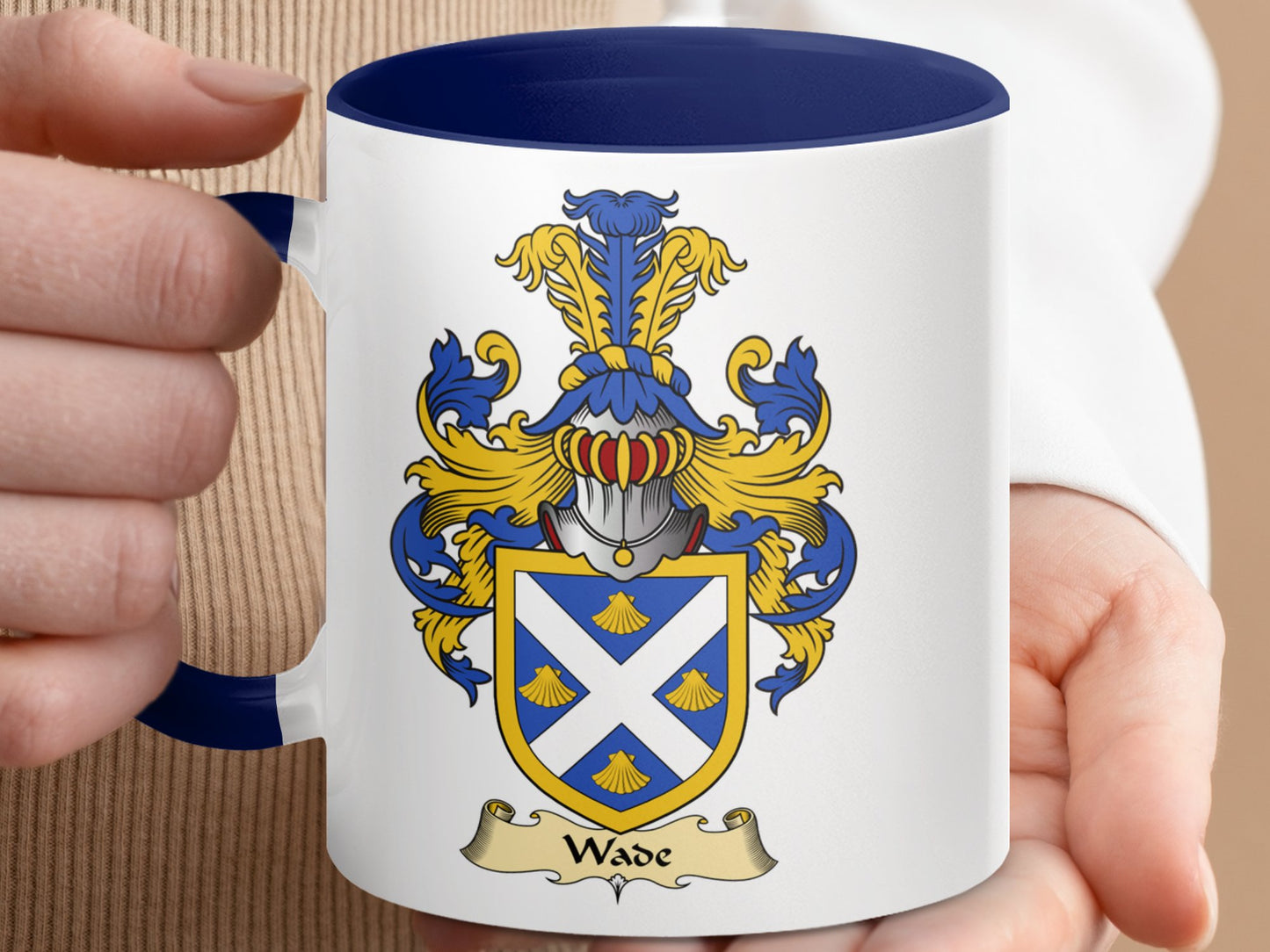 Clan Wade Scottish Coat of Arms Mug - Living Stone Gifts