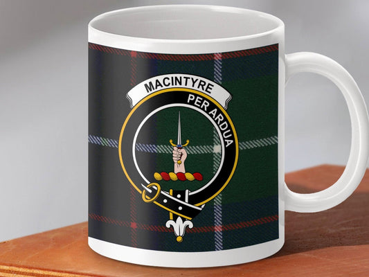 Macintyre Per Ardua Emblem Tartan Mug product